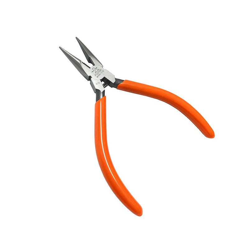 Kìm nhọn mini mũi ngắn 110m (4.5 inch) Fujiya MP9A-110, có lò xo trợ lực. Tiêu chuẩn RoHS. Xuất xứ Nhật Bản