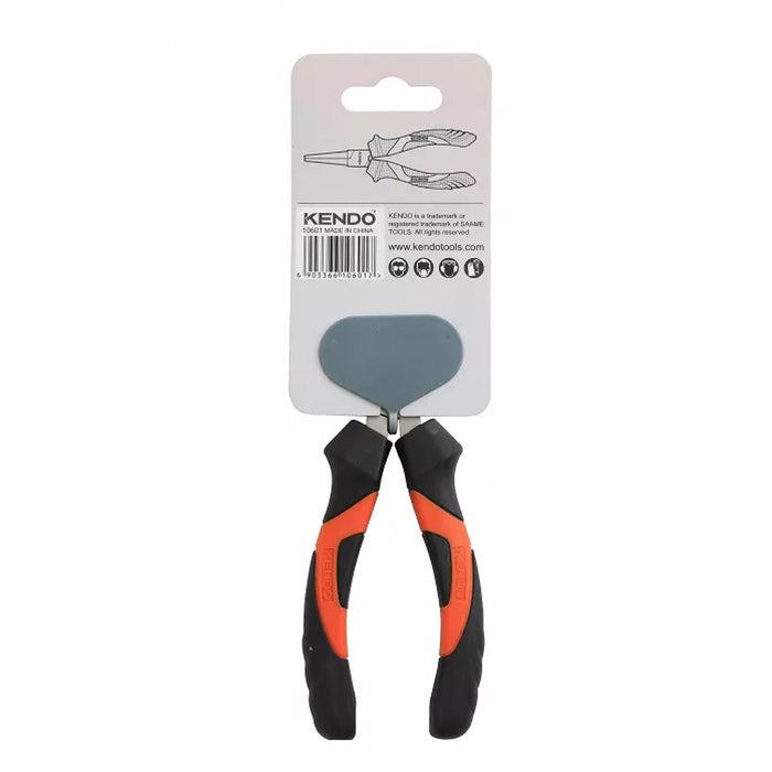 Kìm nhọn mũi tròn Kendo 10601 dài 6 inch (160mm) vật liệu thép carbon mạ nickel