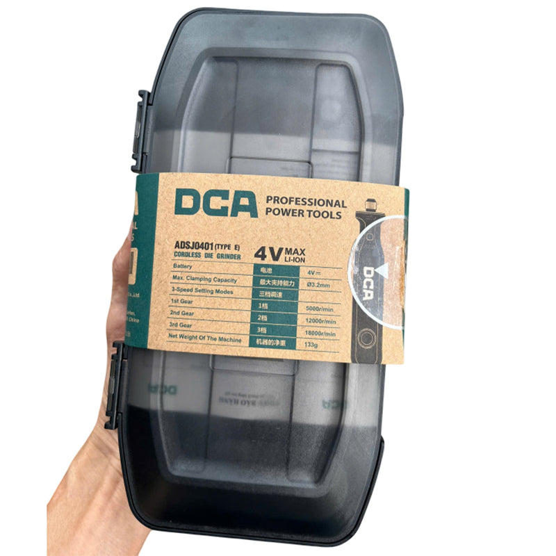 Máy mài khuôn mini DCA ADSJ0401E dùng Pin sạc 4A, công suất 12W