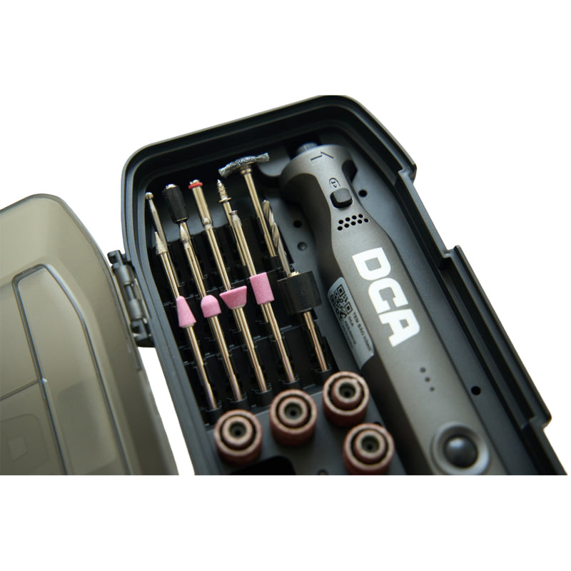 Máy mài khuôn mini DCA ADSJ0401E dùng Pin sạc 4A, công suất 12W