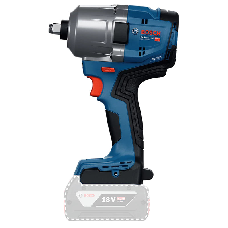 Máy siết bu lông Bosch GDS 18V-780 dùng Pin 18V, cốt 1/2 inch