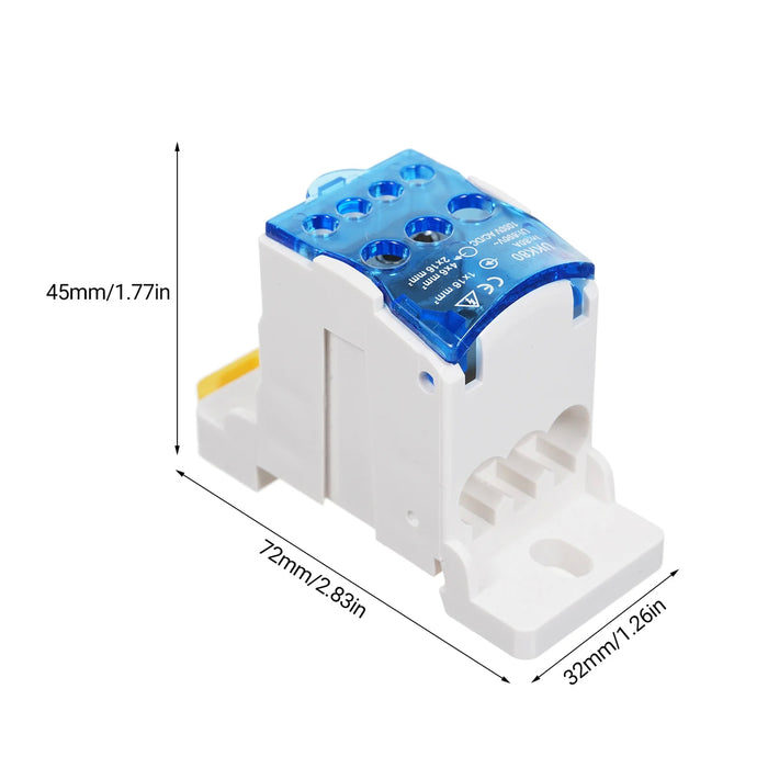 Hộp đấu nối cáp điện UKK, lắp thanh ray (DIN rail)