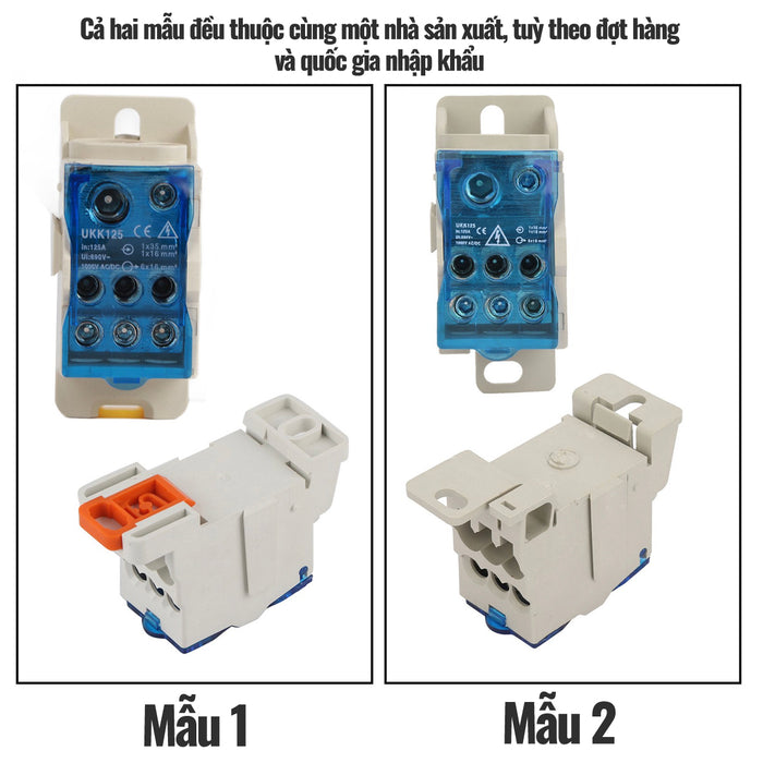 Hộp đấu nối cáp điện UKK, lắp thanh ray (DIN rail)