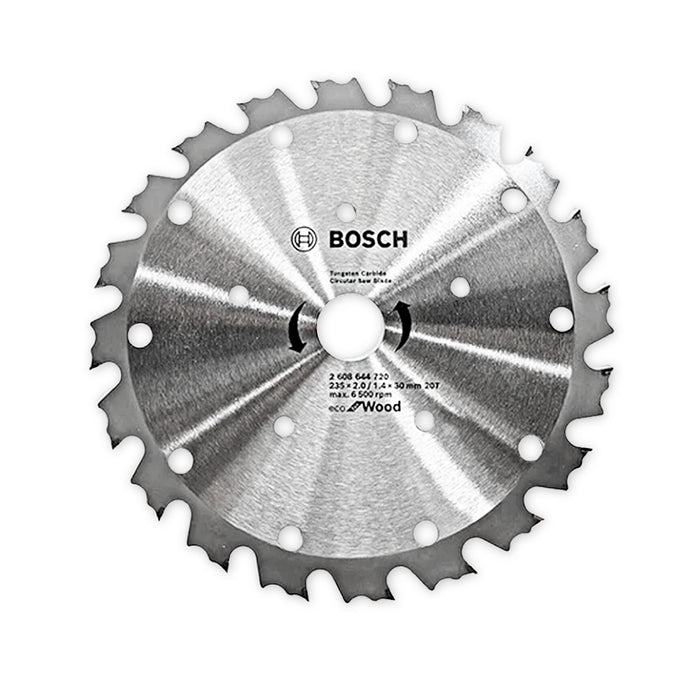 Lưỡi cưa gỗ CoolTeq Bosch 2608644720, đường kính 235mm, cốt 30mm, 20 răng