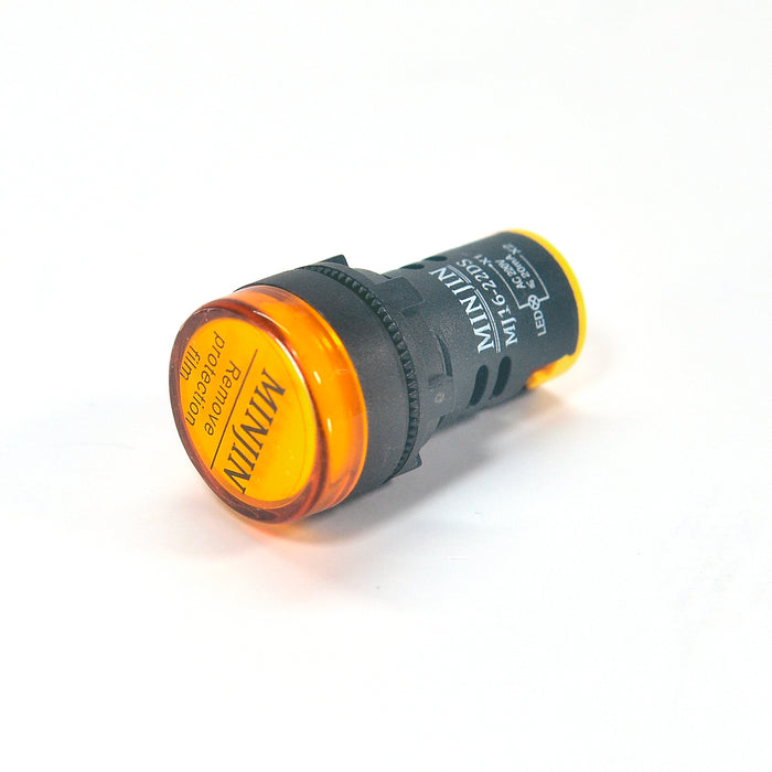 Đèn báo pha, đèn báo tủ điện 22mm Minjin MJ16-22DS, điện áp 220V/AC, LED