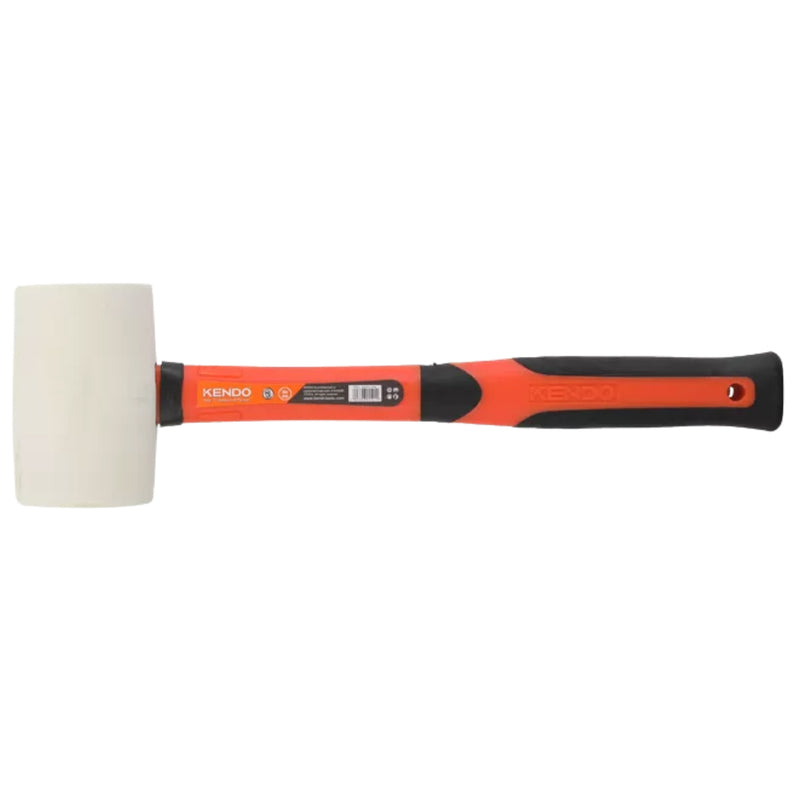 Búa cao su đầu trắng cán sợi thủy tinh Kendo, trọng lượng từ 450g - 680g (16oz - 24oz)