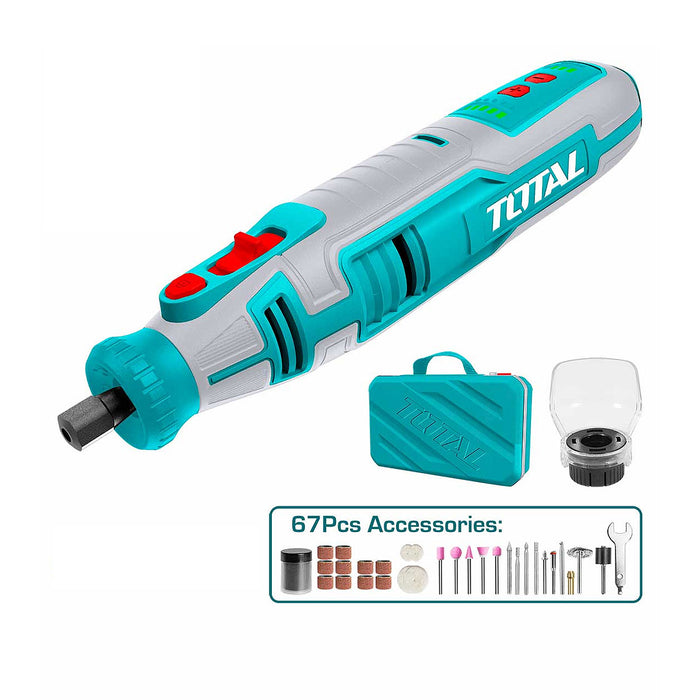 Máy mài khuôn dùng Pin sạc 8V TOTAL TMGLI0801 (Không kèm cáp USB Type-C )