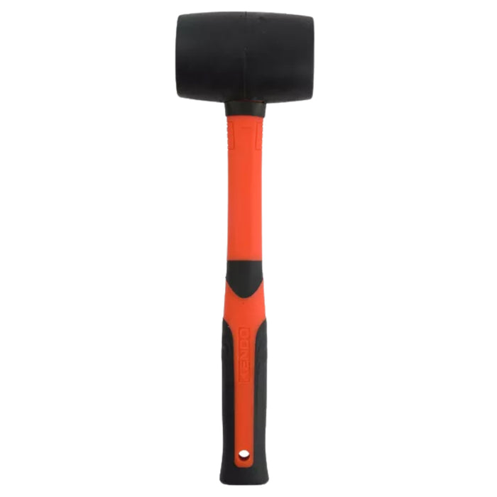 Búa cao su đầu đen 450g/ 160z tay cầm bằng sợi thủy tinh Kendo - 25502