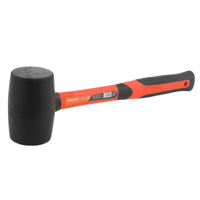 Búa cao su đầu đen 450g/ 160z tay cầm bằng sợi thủy tinh Kendo - 25502