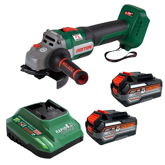 Máy mài góc Dekton M21-AG9600PRO dùng pin 21V, đường kính lưỡi 100mm