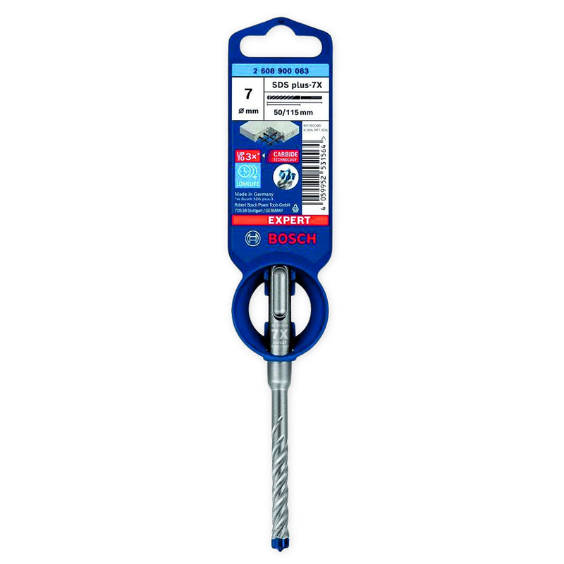 Mũi khoan bê tông SDS Plus-7X Bosch đường kính mũi từ 3.5mm - 7mm, đuôi gài