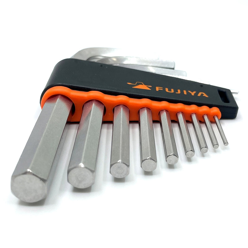 Bộ lục giác đầu thẳng, thân ngắn 9 chi tiết Fujiya LH130-9S kích thước từ 1.5mm - 10mm