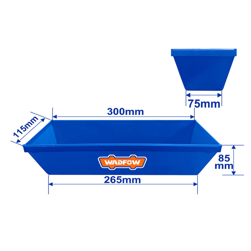 Khay trộn vữa Wadfow WNQ1330 kích thước 300mm x 115mm x 85mm