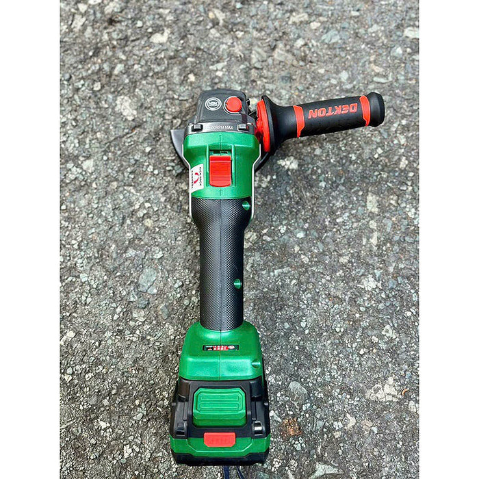 Máy mài góc Dekton M21-AG9600PRO dùng pin 21V, đường kính lưỡi 100mm