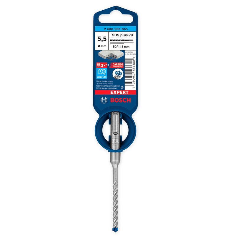 Mũi khoan bê tông SDS Plus-7X Bosch đường kính mũi từ 3.5mm - 7mm, đuôi gài