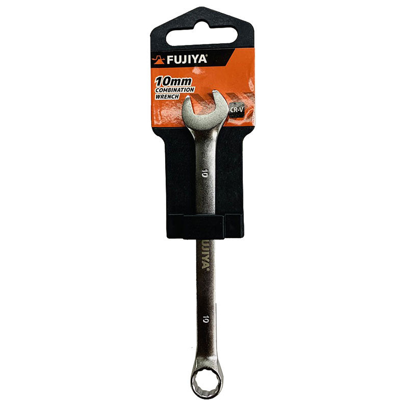 Cờ lê vòng miệng Fujiya 10mm ACS-10, thép Cr-V, 12 cạnh, góc 15°, dụng cụ sửa chữa đa năng