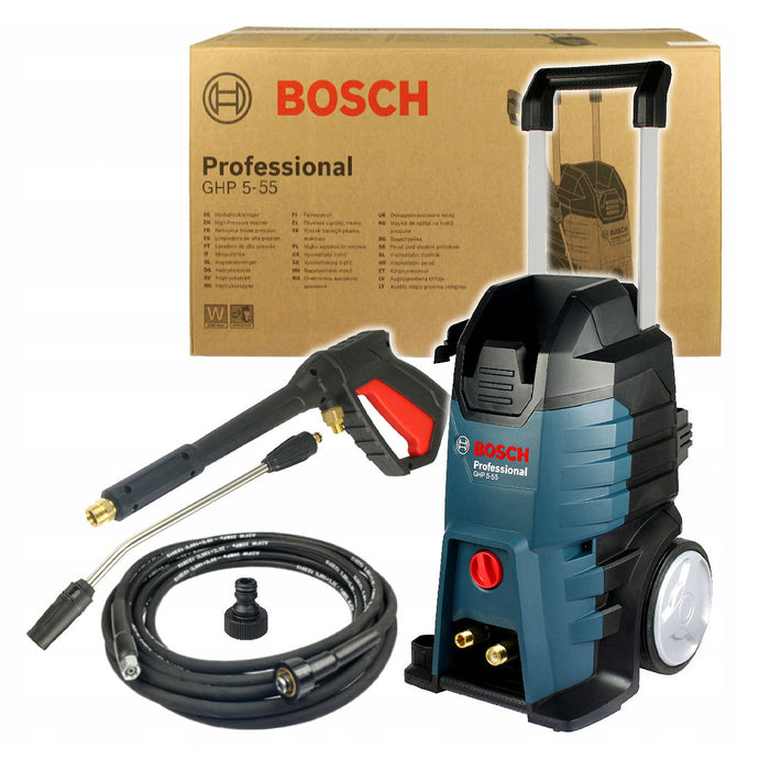 Máy phun xịt rửa cao áp hệ chuyên nghiệp Bosch GHP 5-55, áp lực 130 bar, mã số 06009104K0