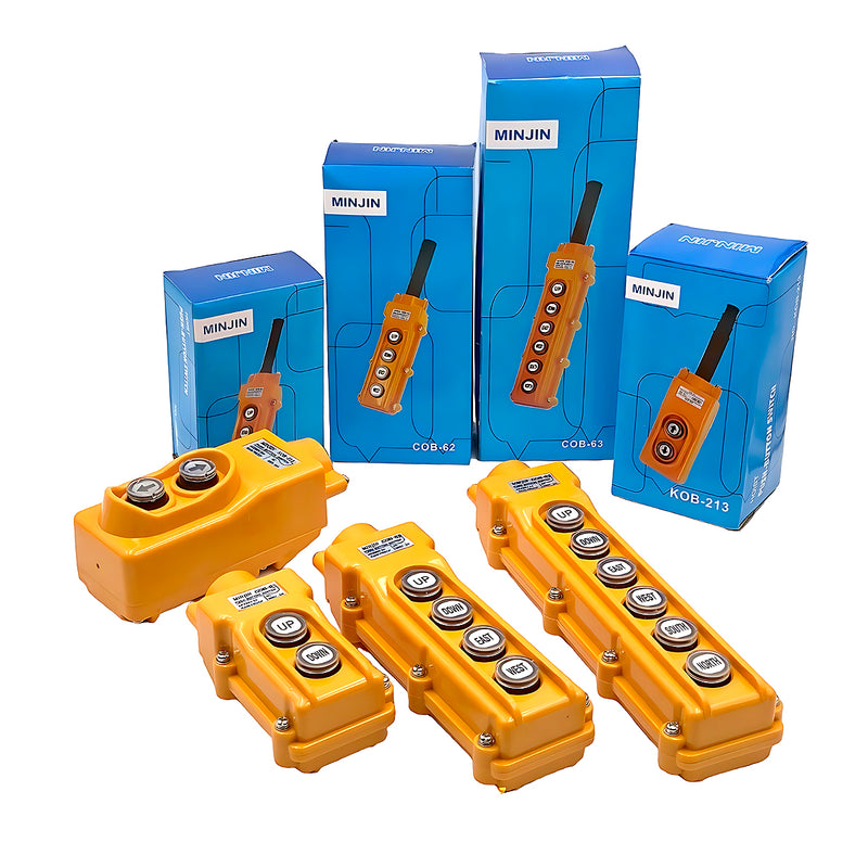 Công tắc bấm tời và điều khiển cẩu trục MINJIN, chống va đập và kháng nước, kháng bụi