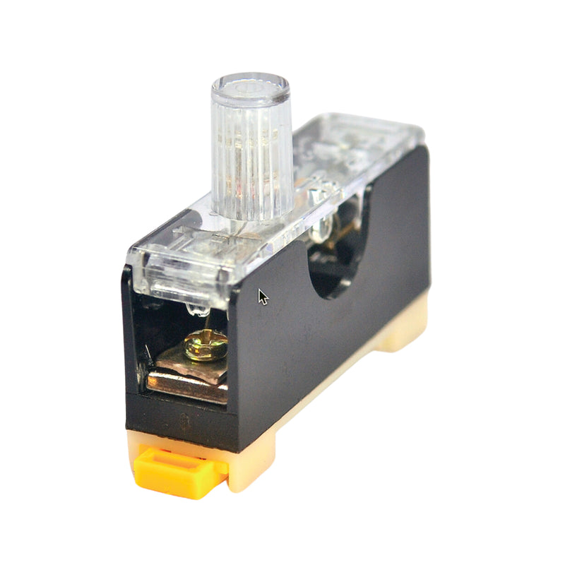 Hộp cầu chì kính lắp thanh ray FS-101 có đèn báo, tải 10A, điện áp 250V/AC