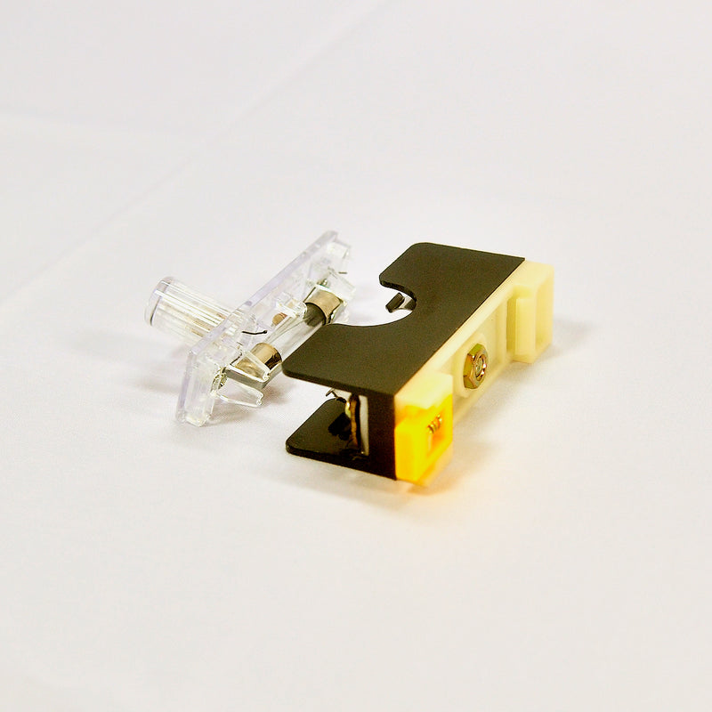 Hộp cầu chì kính lắp thanh ray FS-101 có đèn báo, tải 10A, điện áp 250V/AC, kèm 1 cầu chì 10A