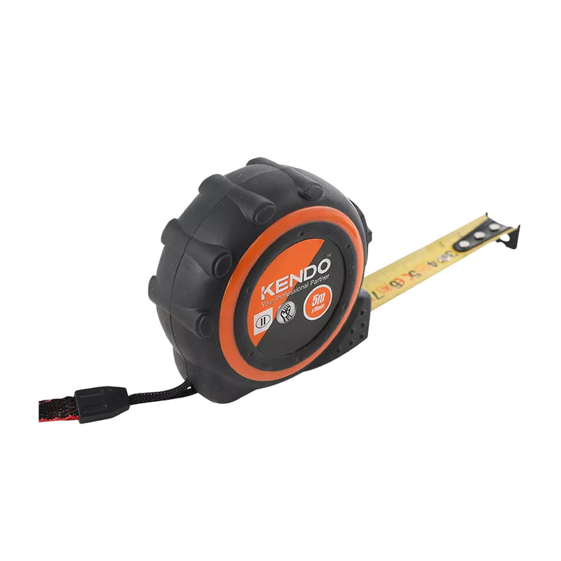 Thước cuộn thép hệ mét Kendo chiều dài từ 3m - 8m, độ chính xác MID II, có kẹp đeo thắt lưng