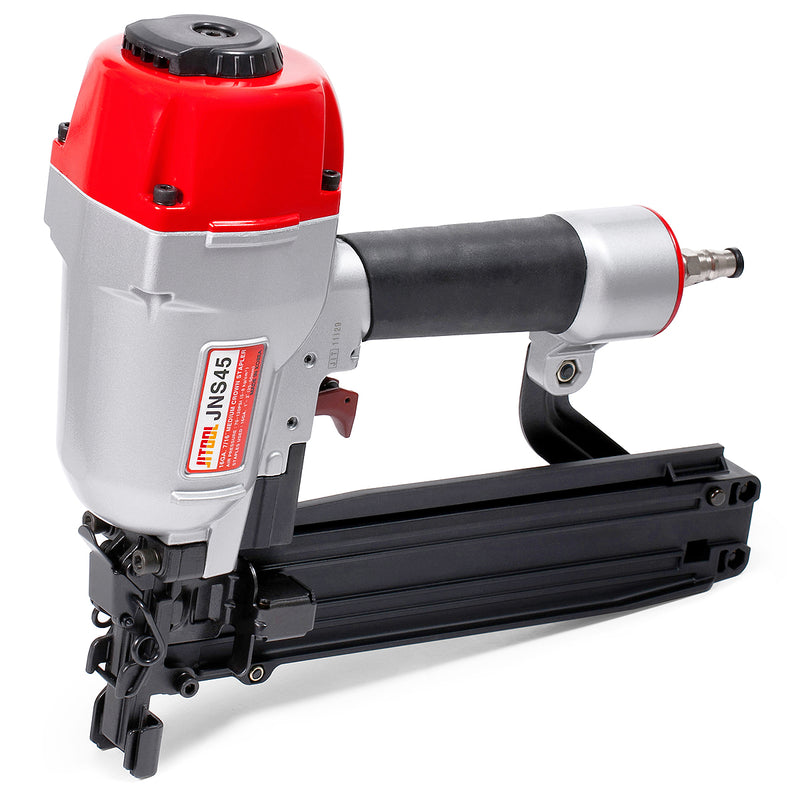 Máy bắn đinh U dùng khí nén JITOOL JNS45, kích thước đinh 25mm - 50mm (Chiều rộng đinh 11.1mm) cỡ đinh 16Ga