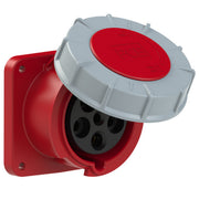 Ổ cắm công nghiệp lắp âm mặt thẳng PCE 5 chân 400V IP67 chịu tải lớn 63A và 125A.