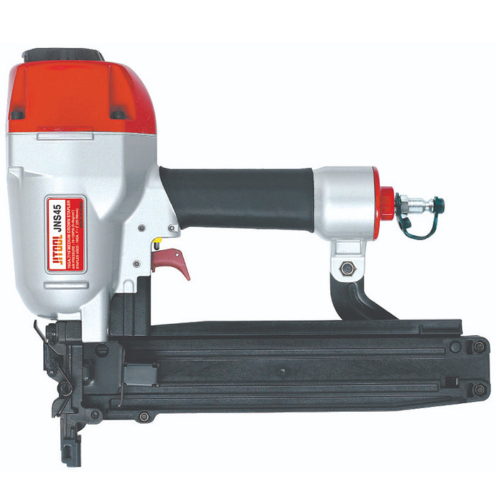 Máy bắn đinh U dùng khí nén JITOOL JNS45, kích thước đinh 25mm - 50mm (Chiều rộng đinh 11.1mm) cỡ đinh 16Ga