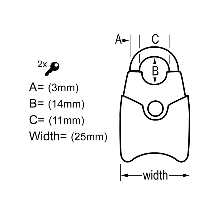 Bộ 2 ổ khóa mini Master Lock 4689T cao cấp, đạt chuẩn TSA, thân khóa bằng kim loại được phủ sơn25mm