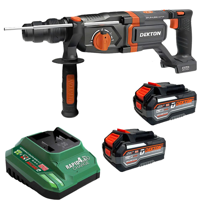 Máy khoan bê tông 3 chức năng Dekton M21-RH2603BX dùng pin 21V, lực đập 3.2J, đuôi gài SDS-Plus