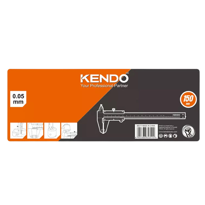Thước kẹp đo hệ mét Kendo 35311, kích thước 150mm