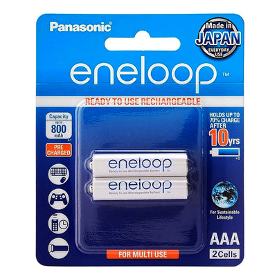 Pin sạc Panasonic Eneloop cỡ AAA, dung lượng 800mAh, vỉ 2 viên, xuất sứ Nhật Bản (mã BK-4MCCE/2B)