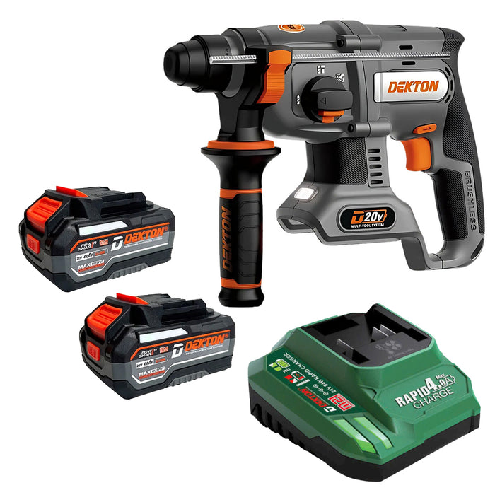 Máy khoan bê tông 3 chức năng dùng Pin 21V Dekton D20-RH2603ATC, lực đập 2.6J