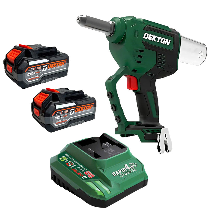 Máy rút ri vê (rivet) dùng Pin 21V Dekton M21-RVG64BL, lực rút 20.000N.m