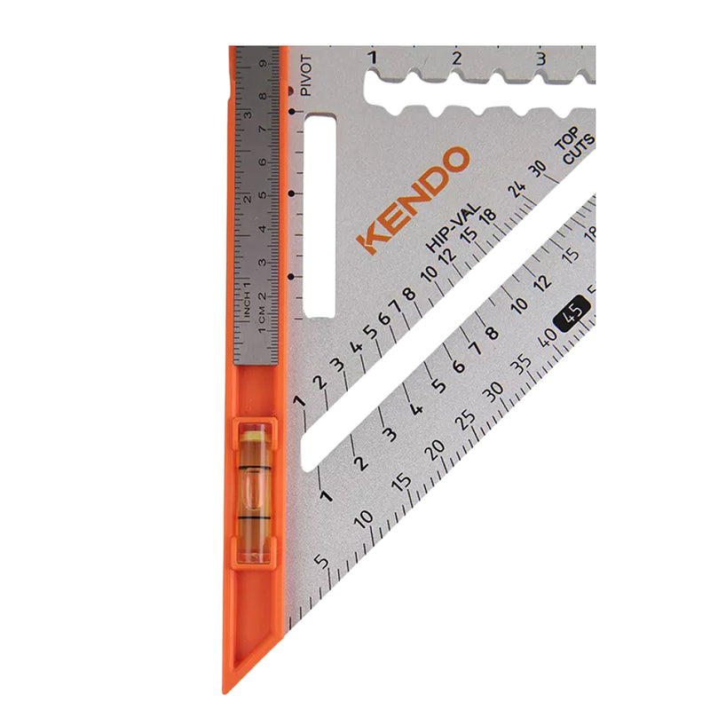 Thước Ê ke tam giác đa chức năng Kendo 35315, kích thước 185mm x 260mm