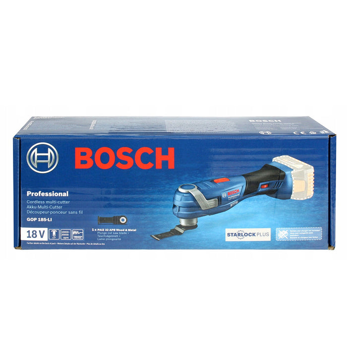 Máy cắt rung đa năng dùng Pin 18V Bosch GOP 185-LI, mã số 06018G2080 (Chỉ có thân máy, không kèm pin và sạc)