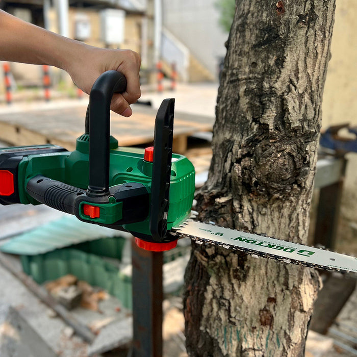 Máy cưa xích Dekton M21-CX12BL dùng pin 21V, chiều dài lam 12 inch (300mm)