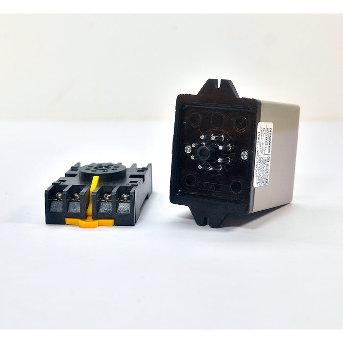 Relay bảo vệ mất pha, nghịch pha, sụt áp và quá áp JKN JVM-2 đi kèm chân đế, điện áp 250V/AC, 50Hz