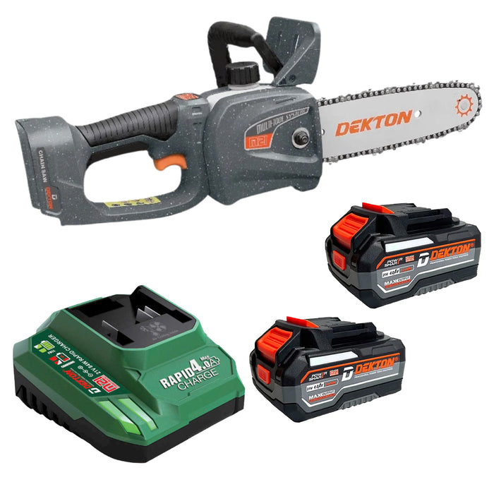 Máy cưa xích Dekton M21-CS08BL dùng pin 21V, chiều dài lam 200mm