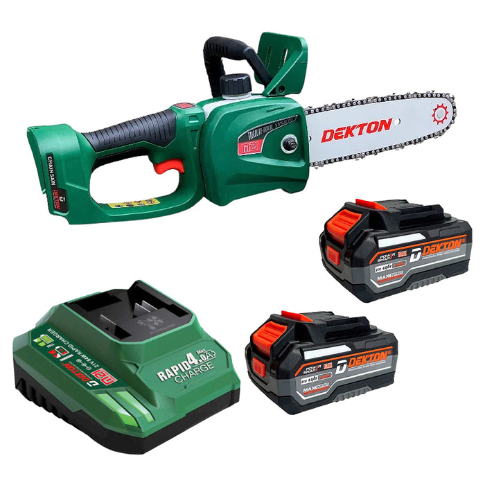 Máy cưa xích Dekton M21-CS08BL dùng pin 21V, chiều dài lam 200mm