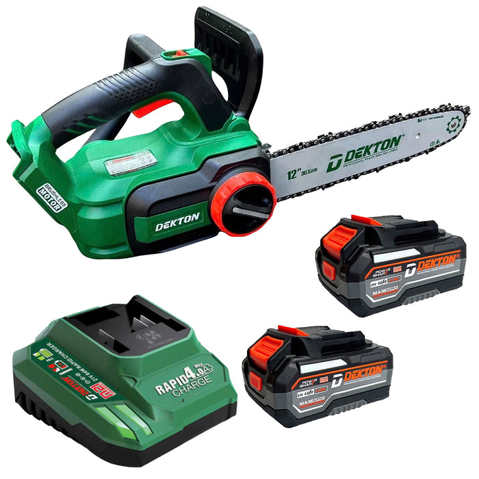 Máy cưa xích Dekton M21-CX12BL dùng pin 21V, chiều dài lam 12 inch (300mm)