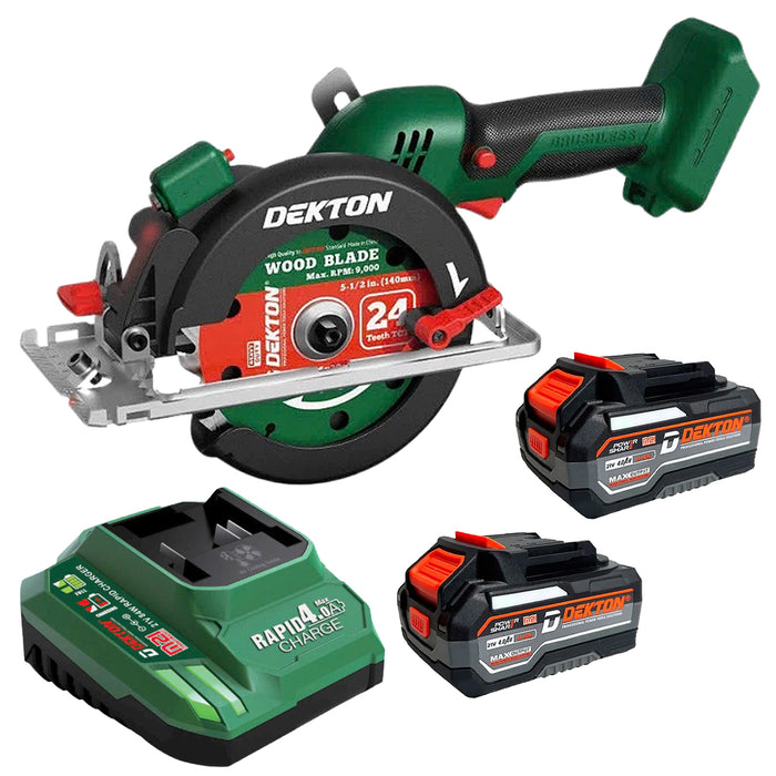 Máy cưa đĩa Dekton M21-CS05BL dùng pin 21V, đường kính lưỡi 140mm