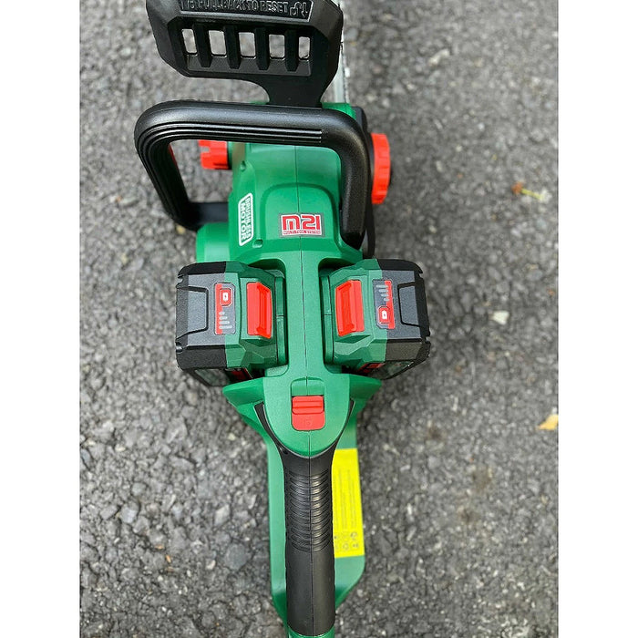 Máy cưa xích Dekton M21x2-CX16BL dùng pin 42V, chiều dài lam 16 inch (400mm)