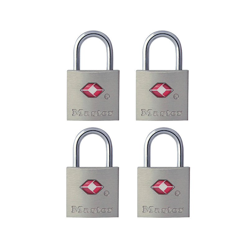 Bộ 4 ổ khóa mini Master Lock 4683Q cao cấp, thân khóa bằng kim loại nguyên khối 22mm