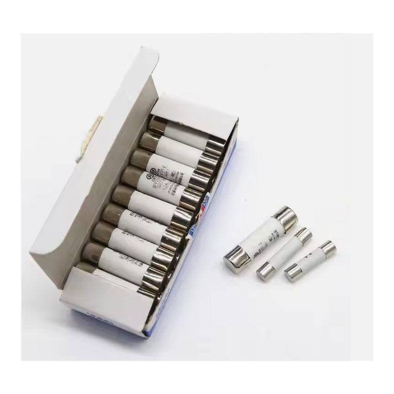 Cầu chì ống, lõi sứ OMEGA (ceramic fuse) thân 10mm x 38mm, tiêu chuẩn IEC-60269, 500V/100KA