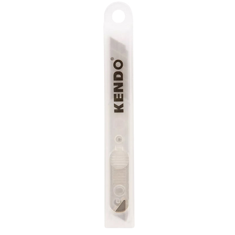 Hộp 10 lưỡi dao rọc giấy Kendo, chiều rộng từ 9mm - 18mm, lưỡi dao thép SK5