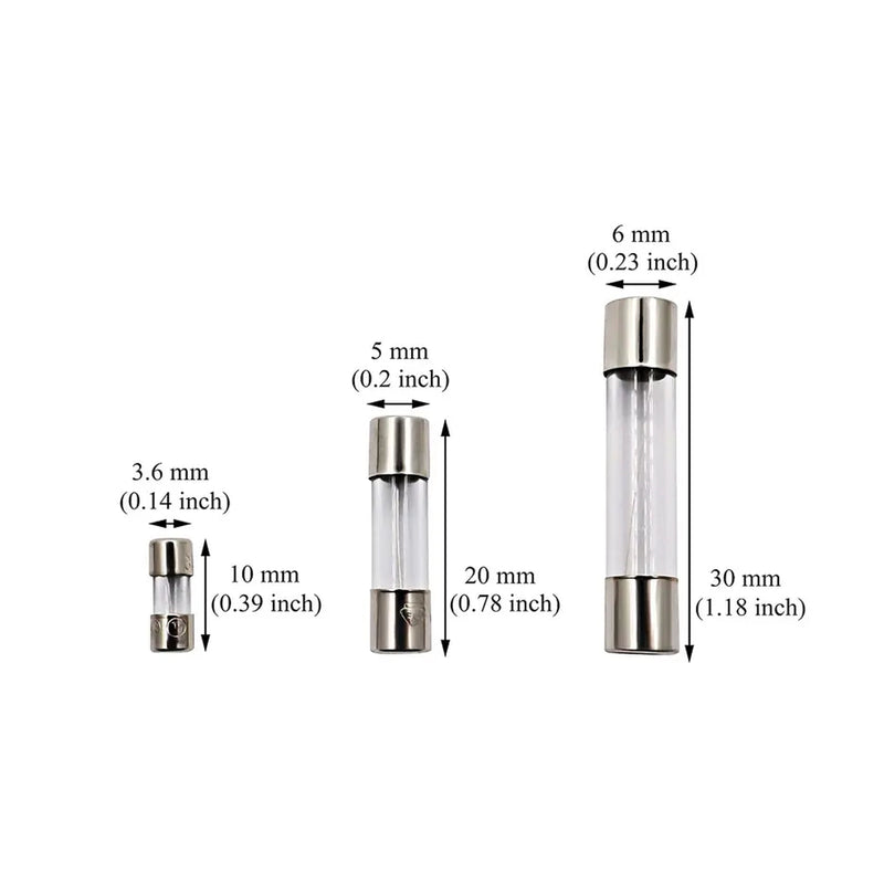 Cầu chì ống mini, lõi thuỷ tinh, thân 5mm x 20mm