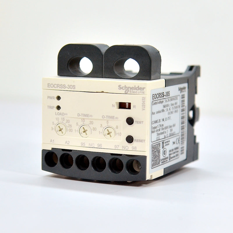 Relay điện tử Schneider EOCRSSS-30S bảo vệ quá dòng từ 3A - 30A, điện áp 24-240V/AC/DC
