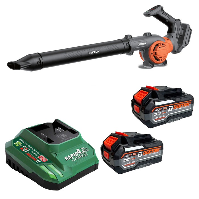 Máy thổi bụi và thổi lá Dekton M21-TB03 dùng pin 21V, tốc độ tối đa 17000 rpm