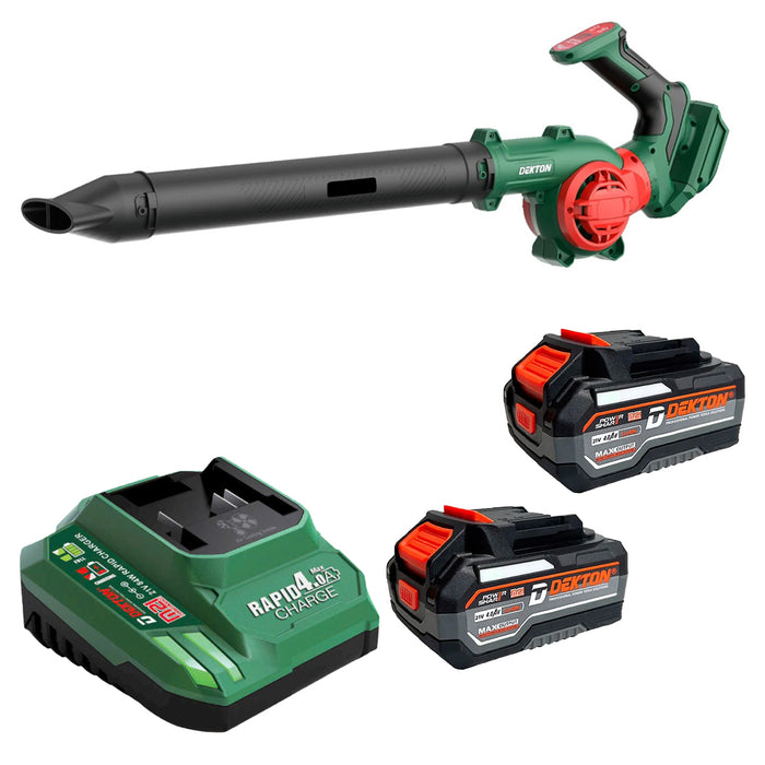 Máy thổi bụi và thổi lá Dekton M21-TB03 dùng pin 21V, tốc độ tối đa 17000 rpm